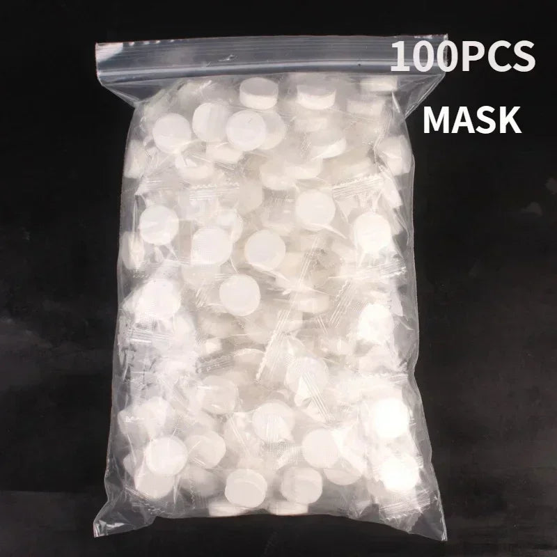 100-Pack Compressed Cotton Facial Masks | DIY Sheet Mask Compressed Face Mask QXL