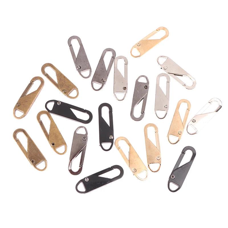 10-Pack Plastic Zipper Slider Puller Repair Kit – DIY Replacement Zipper Repair Kit QXL