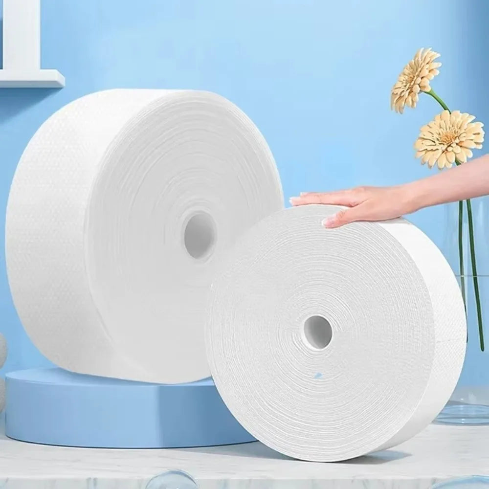 Extra Large Disposable Cotton Face Towels | Pearl Pattern Roll Disposable Face Towels QXL