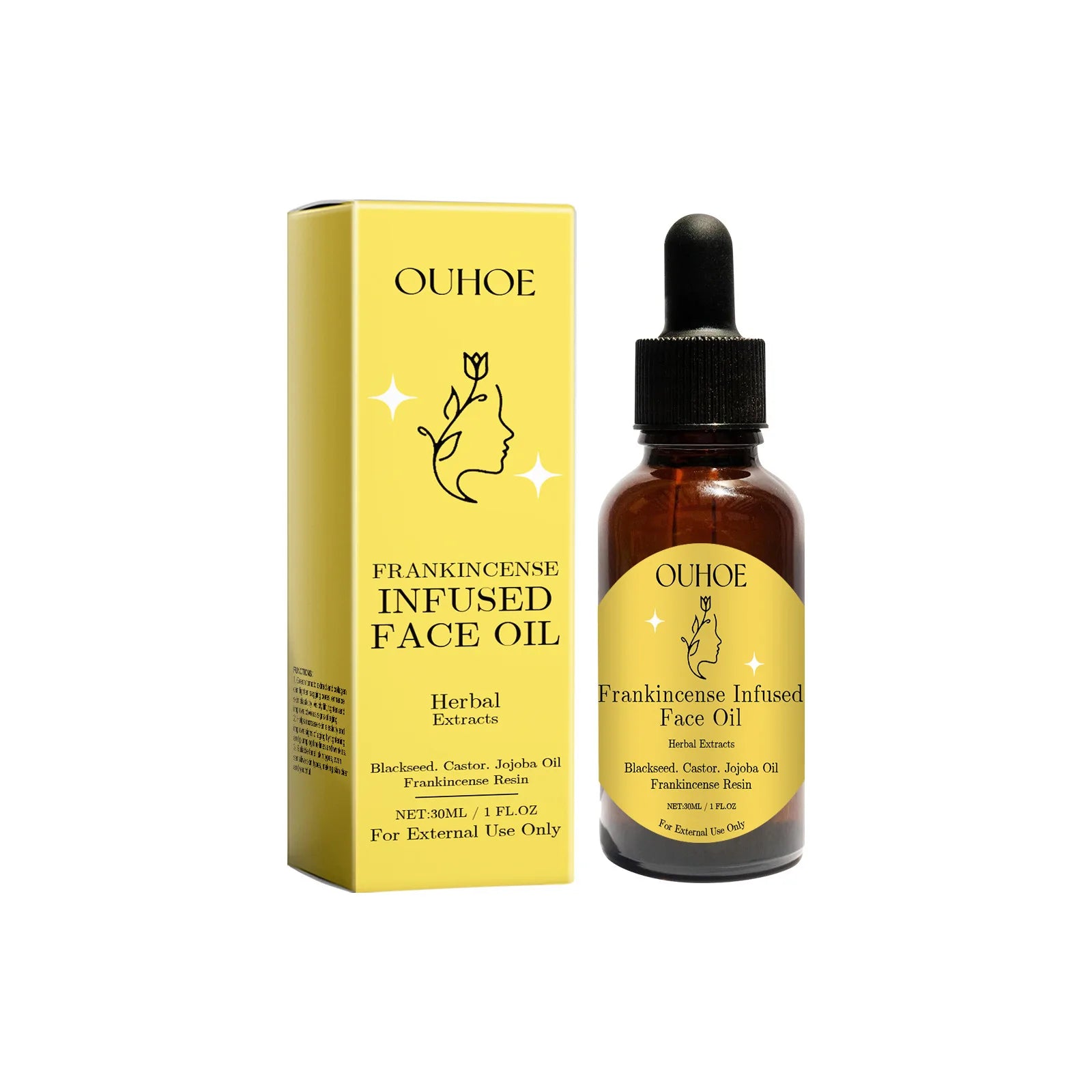 OUHOE Frankincense Essence Oil – Moisturizing & Firming Facial Facial Essence Oil QXL