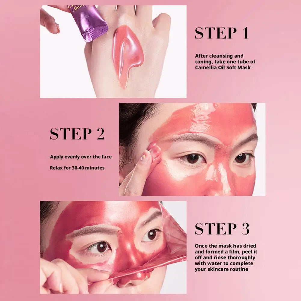 Camellia Peel-Off Face Mask | Hydrating & Firming 10-Pack Peel-Off Face Mask QXL