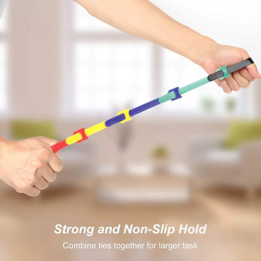 100-Pack Reusable Nylon Cable Ties | 10mm Wire Organizer Straps Reusable Cable Ties QXL