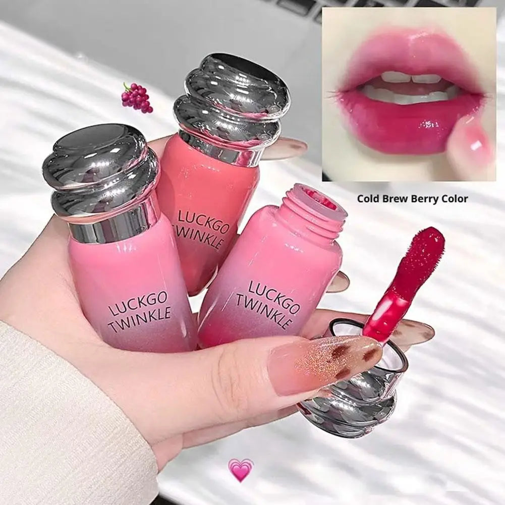 Mirror Lip Gloss | Waterproof High-Saturation Glossy Lip Tint Mirror Lip Gloss QXL
