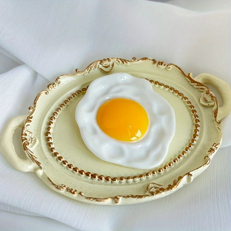 Fried Egg Refrigerator Magnet | Kitchen Décor Golden Accents Novelty Fridge Magnet QXL