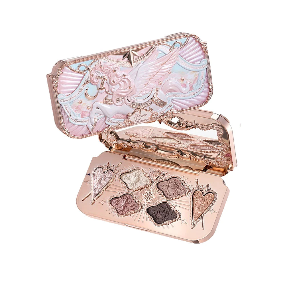 Flower Knows Knight Unicorn 6-Color Eyeshadow Palette Eyeshadow Palette QXL