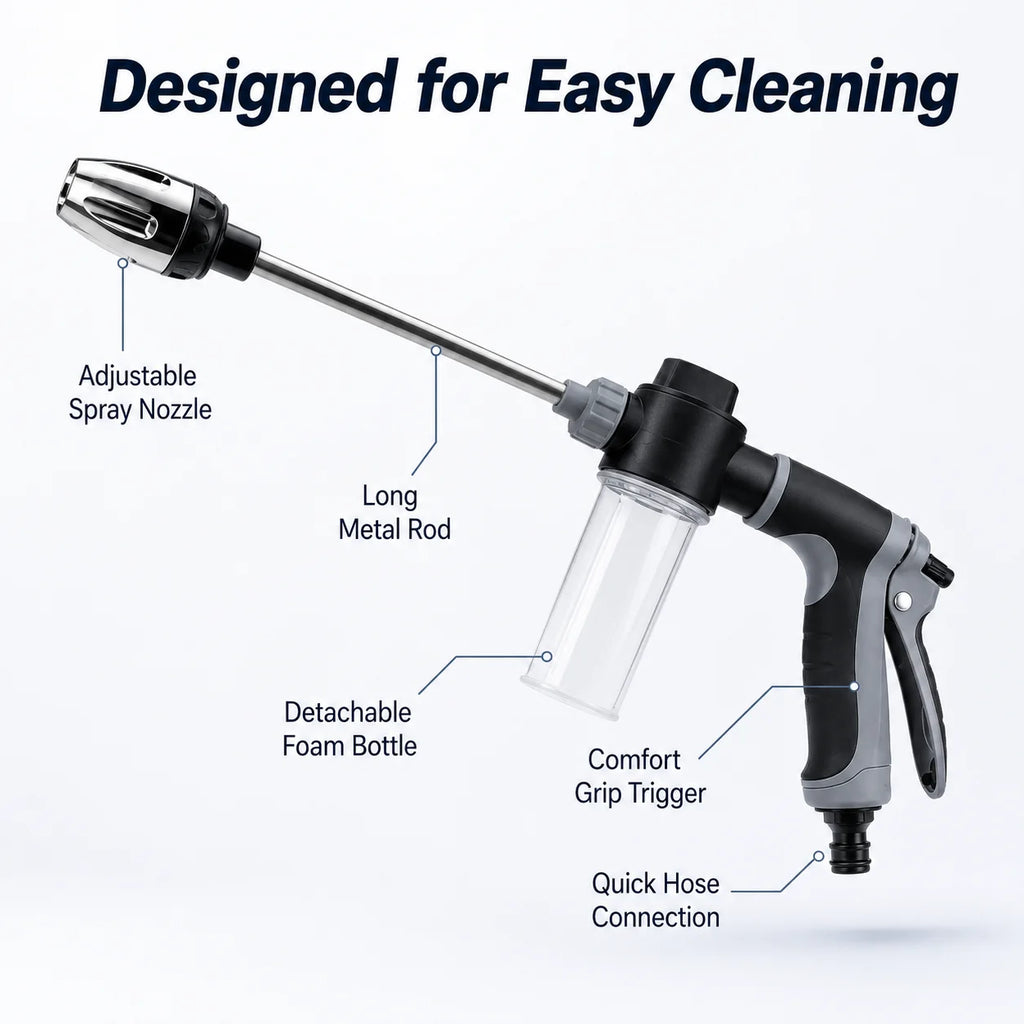 Adjustable Foam Cannon Car Wash Sprayer Gun & Spray Bottle Foam Cannon Sprayer QXL