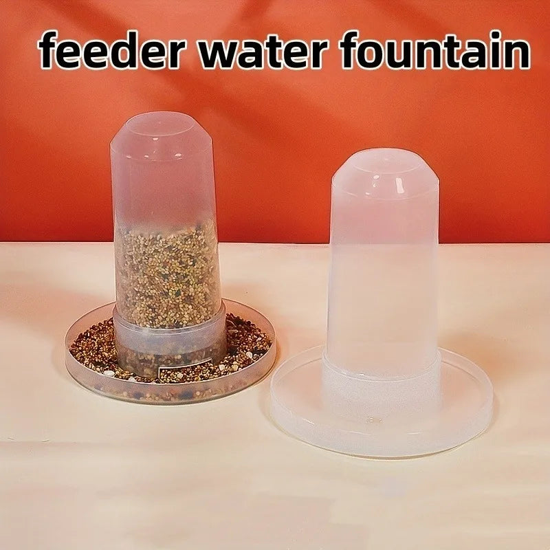 Automatic Bird Feeder & Water Dispenser – Parrots & Chickens Bird Feeder & Waterer QXL