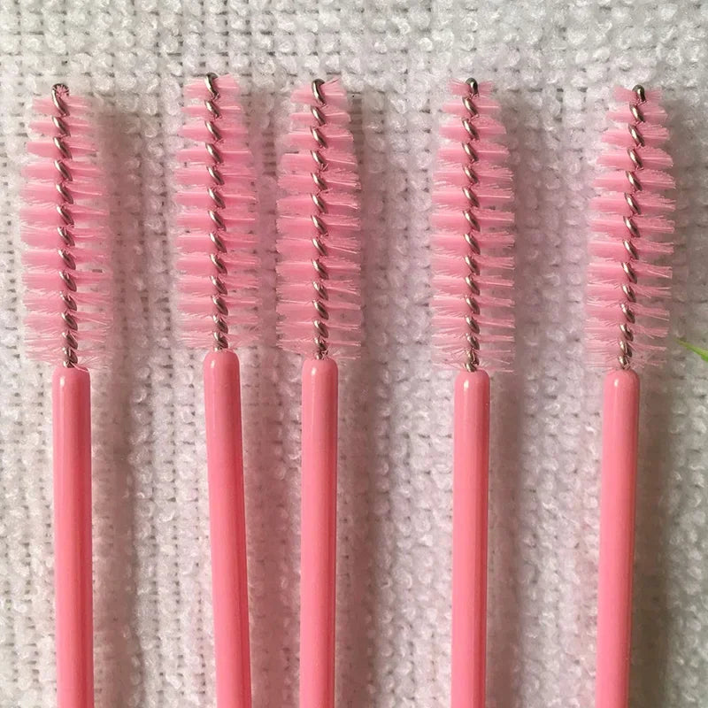 50-Pack Disposable Mascara Wands & Lash Extension Spoolie Brushes Mascara Wand Spoolie QXL