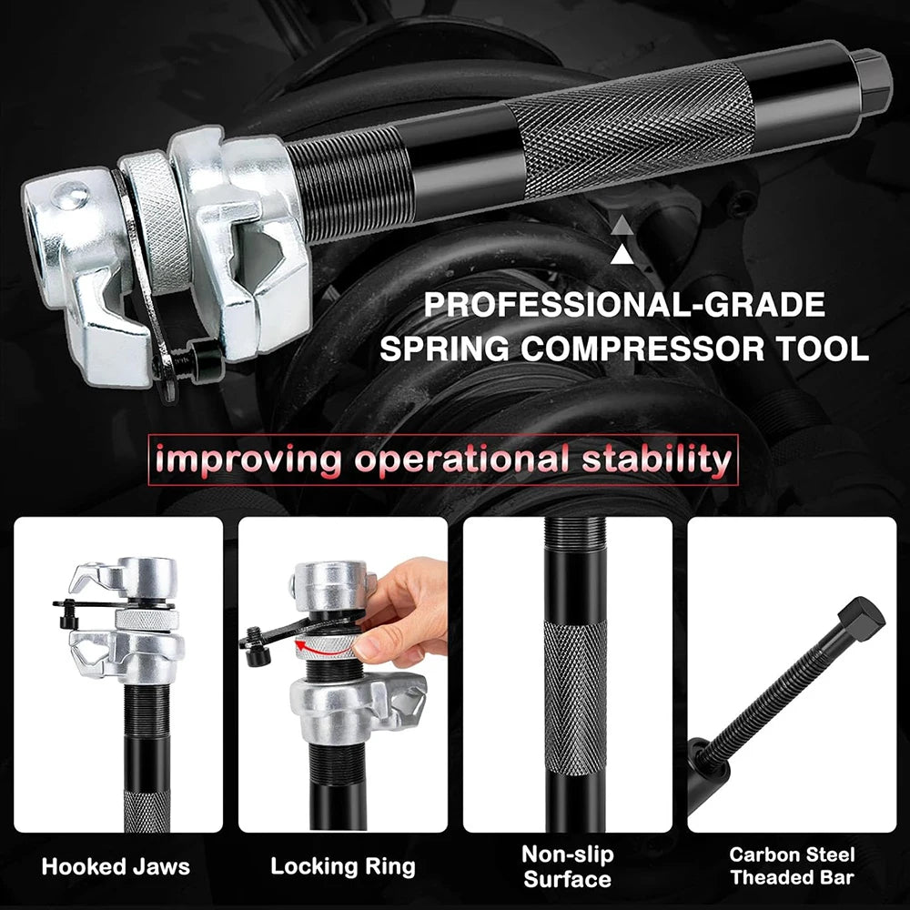 EAFC 3-Pc Shock Absorber Spring Compressor Safety Claw Tool Spring Compressor Tool QXL