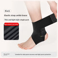 Ankle Support Brace with Adjustable Strap | Compression Sleeve Ankle Support Brace QXL black 1pcs S size32-37