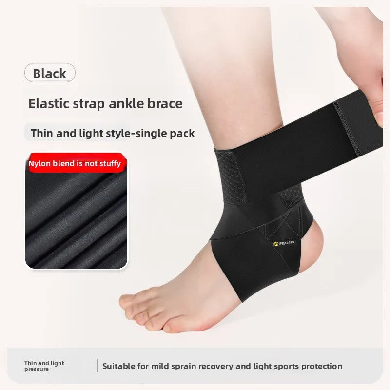 Ankle Support Brace with Adjustable Strap | Compression Sleeve Ankle Support Brace QXL black 1pcs S size32-37