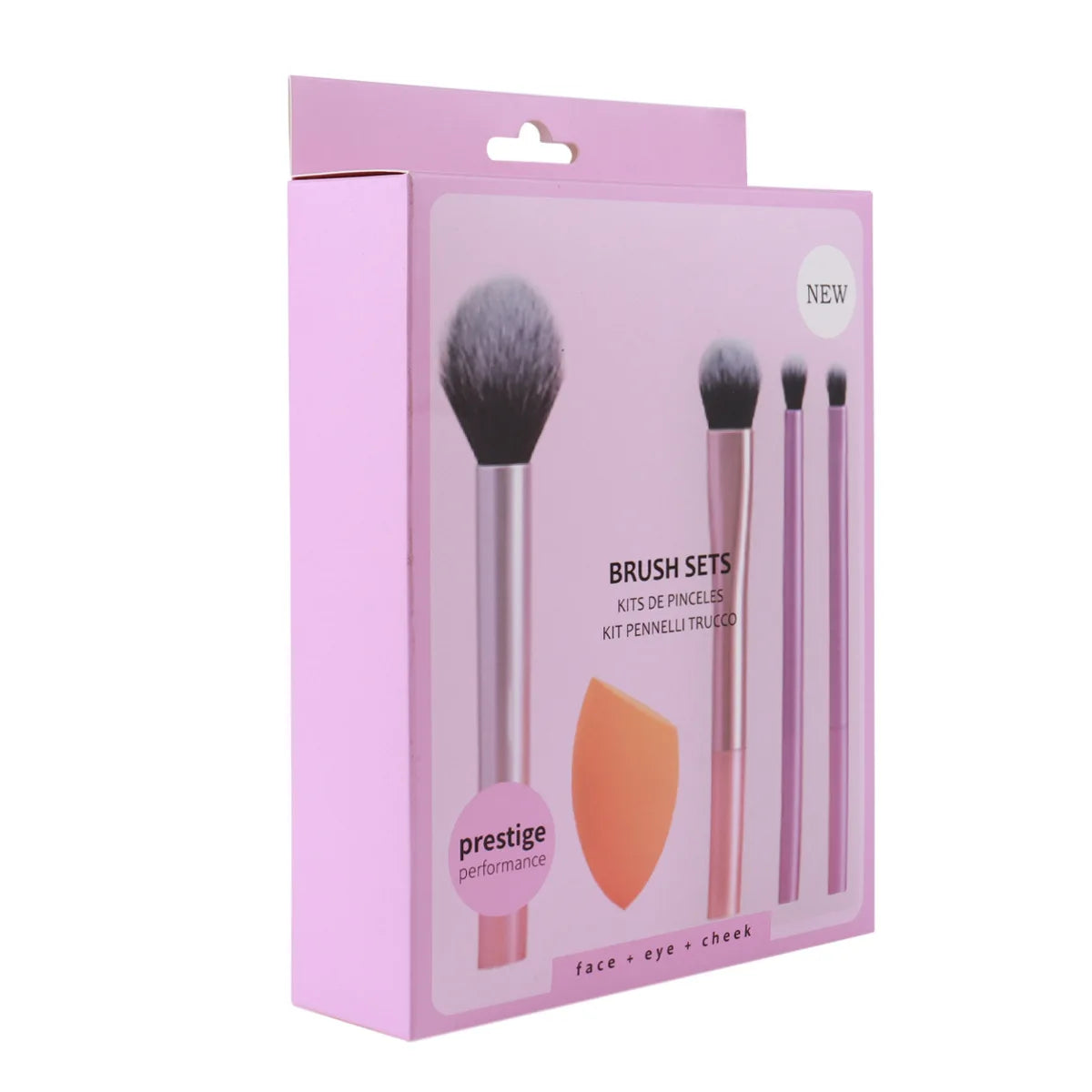 ZOREYA 4-Piece Makeup Brush Set – Powder, Blush & Eyeshadow Makeup Brush Set QXL
