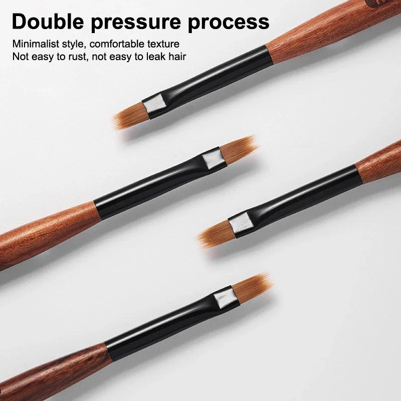 Sandalwood Nail Art Ombre Brush | UV Gel Detail Painting Pen Nail Art Brush QXL