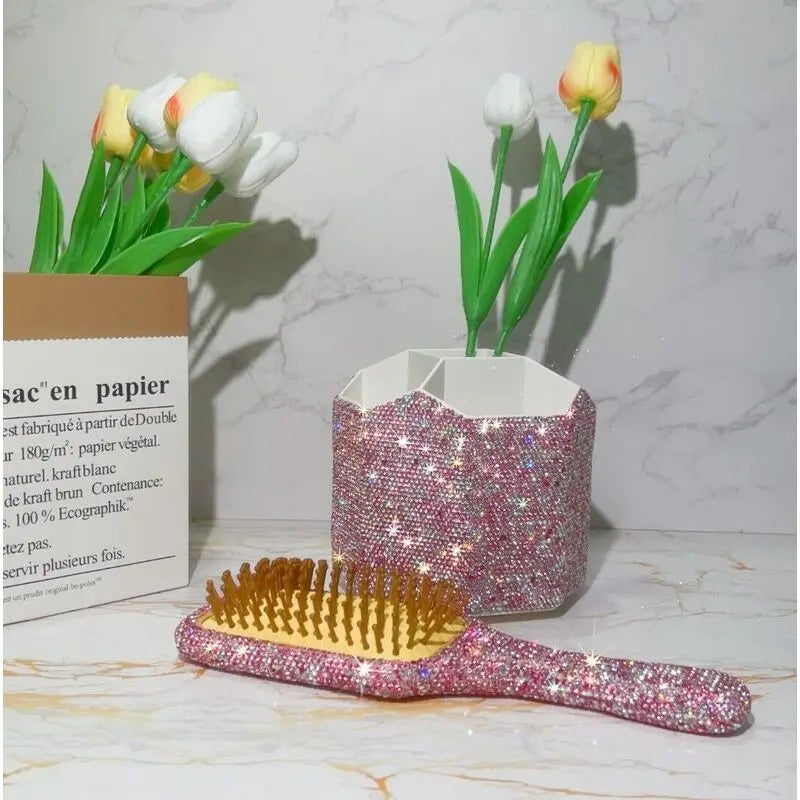 Diamond Bamboo Air Cushion Comb | Smooth Hair Styling Air Cushion Hair Comb QXL