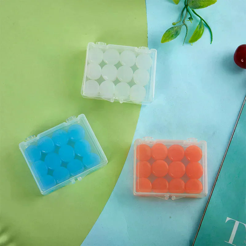 12-Pack Moldable Silicone Earplugs | Reusable Noise Reduction Moldable Earplugs QXL