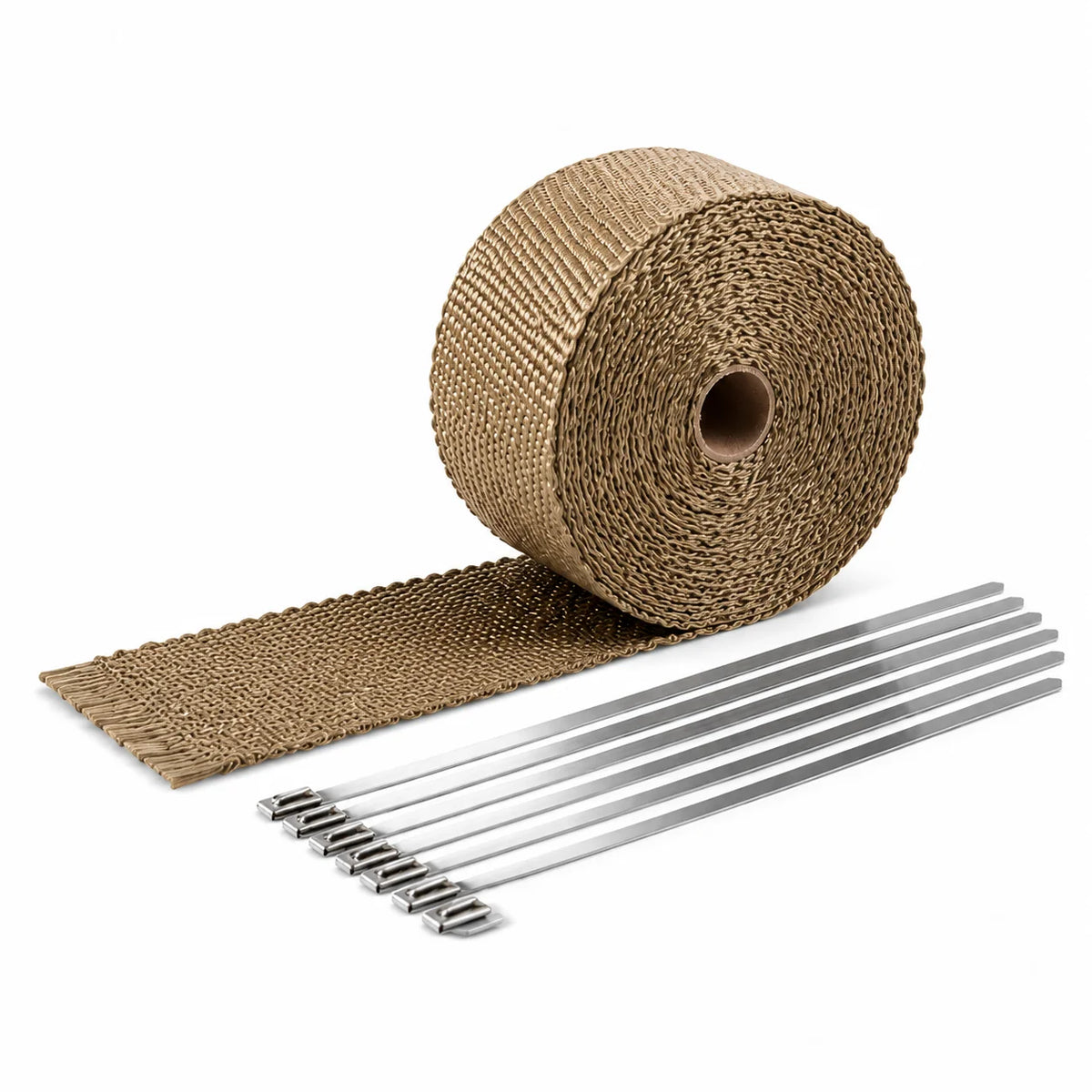 5M Fiberglass Exhaust Heat Wrap Tape | Motorcycle & Car Headers Exhaust Heat Wrap QXL