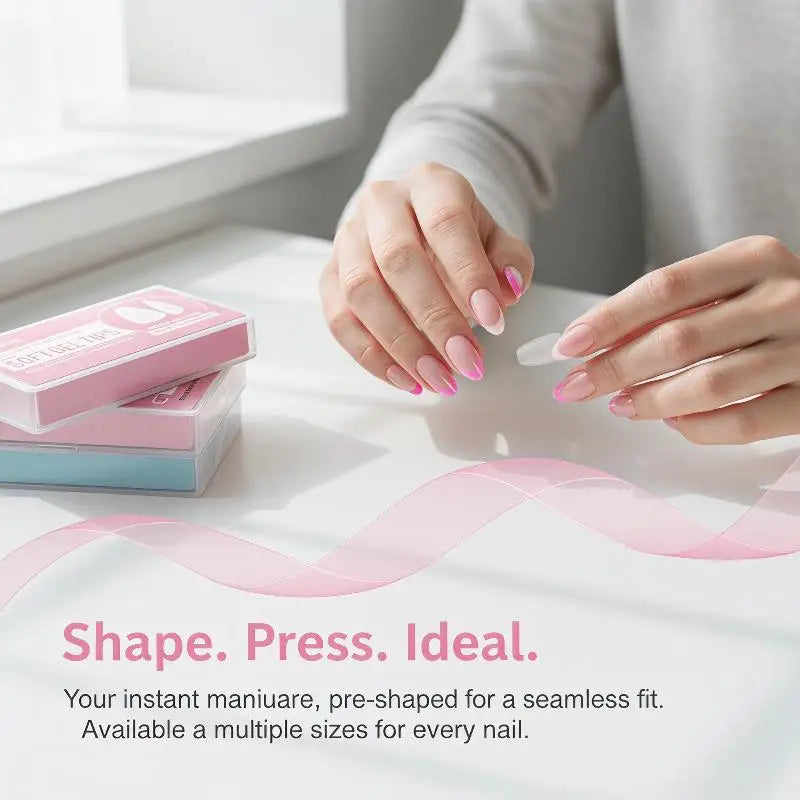 100–420 Pcs Acrylic False Nail Tips | Display & Practice Set False Nail Tips QXL