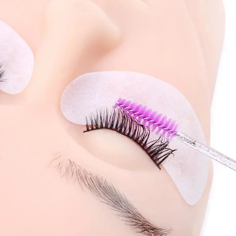 100-Pack Disposable Mascara Wands & Eyebrow Spoolie Brushes Disposable Spoolie Brushes QXL