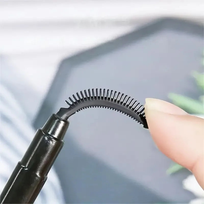 Silicone Mascara Wand & Lash Separator | Eyebrow Brush with Cap Mascara Wand & Spoolie QXL