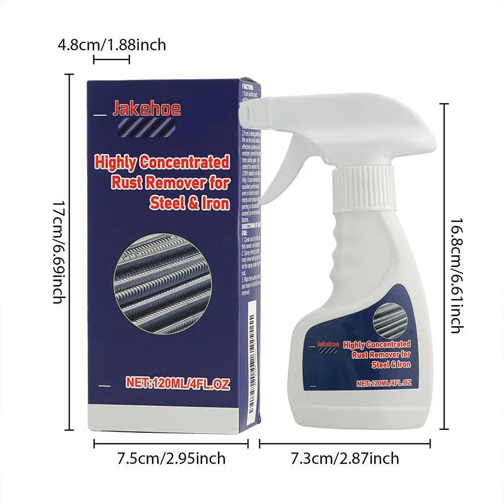 Fast-Acting Metal Rust Remover Spray | Anti-Corrosion 120ml Rust Remover Spray QXL