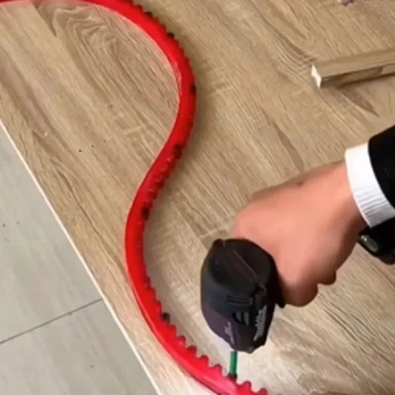 2m Flexible Woodworking Profiling Strip | Gear-Chain Curve Tool Woodworking Profile Tool QXL