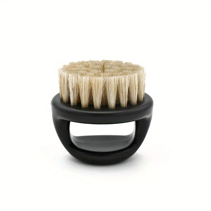 Men's Beard & Neck Sweep Bristle Brush | Grooming Tool Beard Grooming Brush QXL Black White 1pc