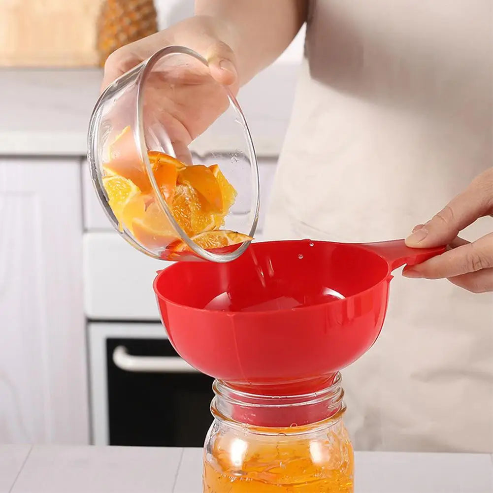 Plastic Wide Mouth Funnel for Canning Jars & Supplements Kitchen Funnel QXL