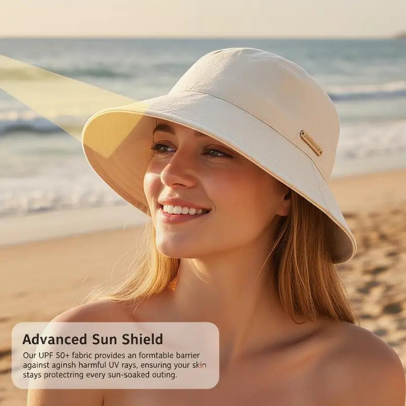 Women's Wide-Brim Sun Hat | Quick-Dry Waterproof Outdoor Wide Brim Sun Hat QXL