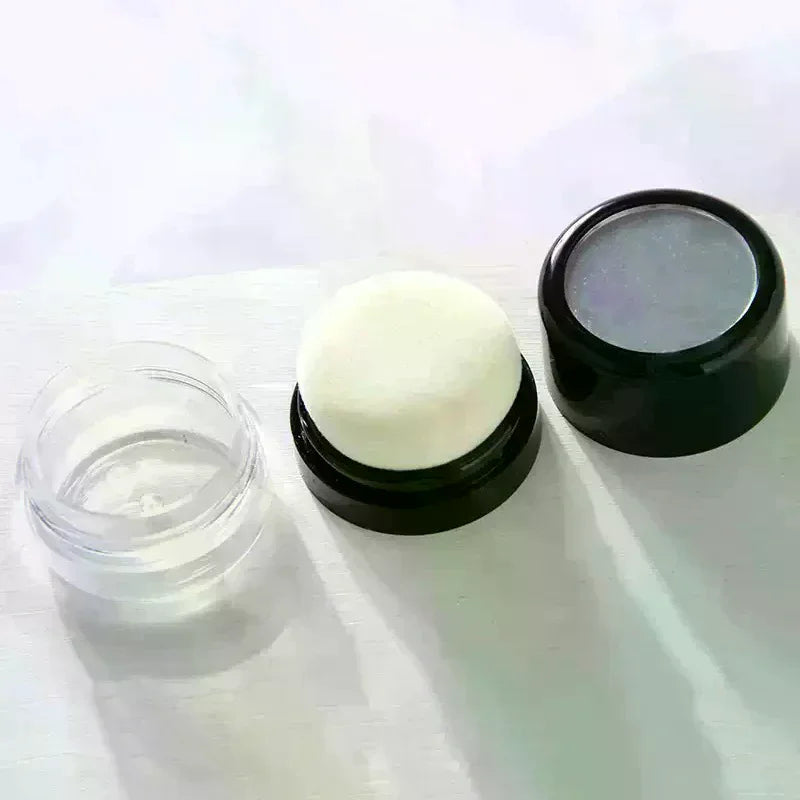 Empty Loose Powder Jar with Puff & Mirror | Travel Makeup Loose Powder Jar QXL