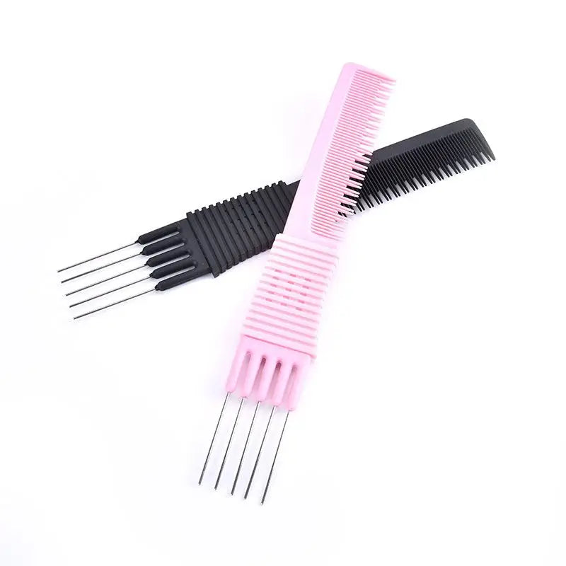 Men's Double-Sided Barber Comb | Steel Needle Fork Hair Tool Barber Hair Comb QXL