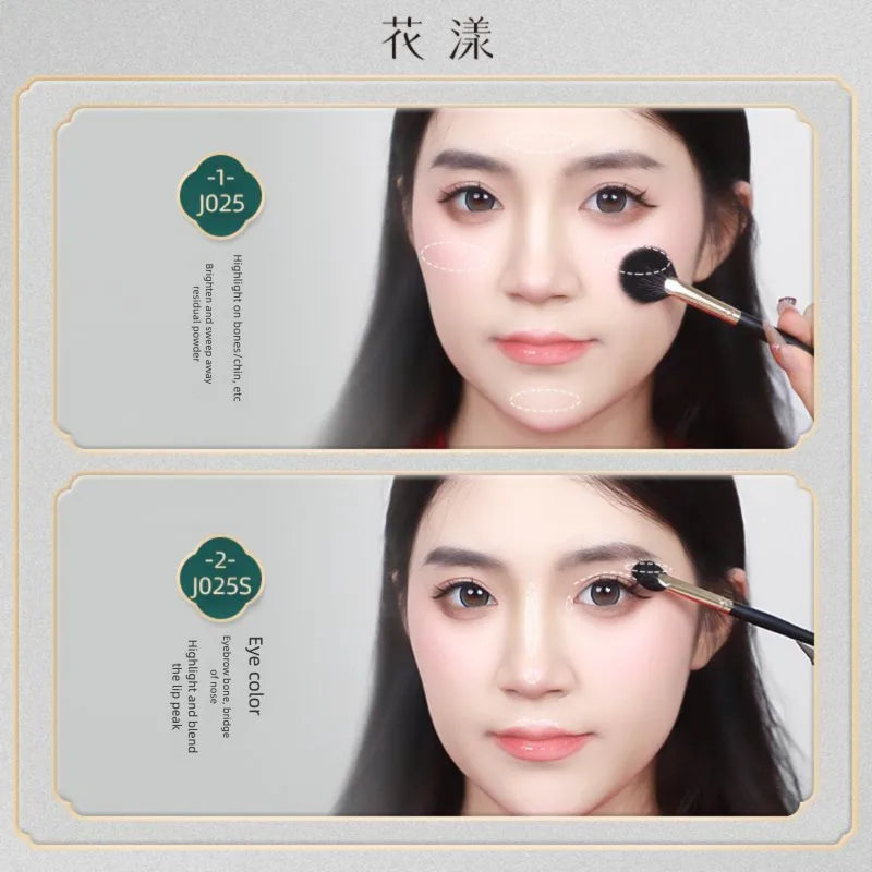 Fan-Shaped Highlighter Brush | Ultra-Soft Wool Makeup Brush Highlighter Brush QXL