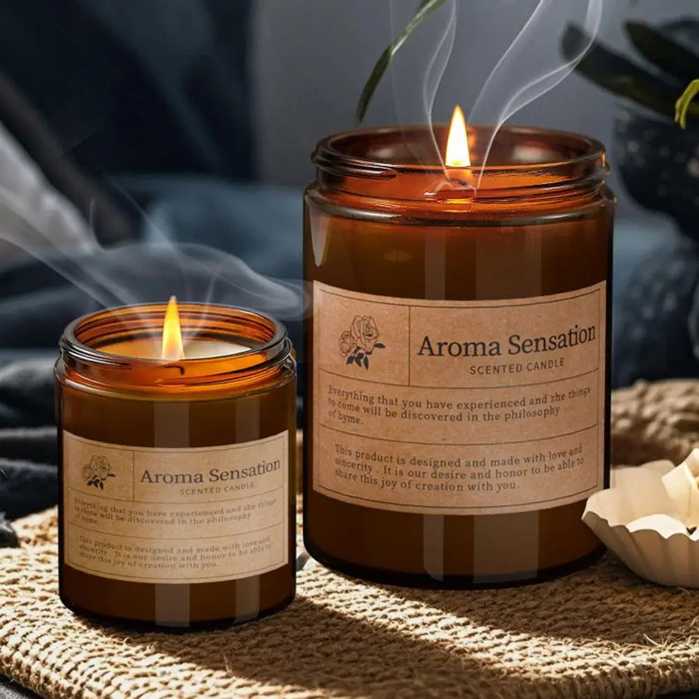 Luxury Glass Aromatherapy Candle | Soy Wax Scented Gift Aromatherapy Candle QXL