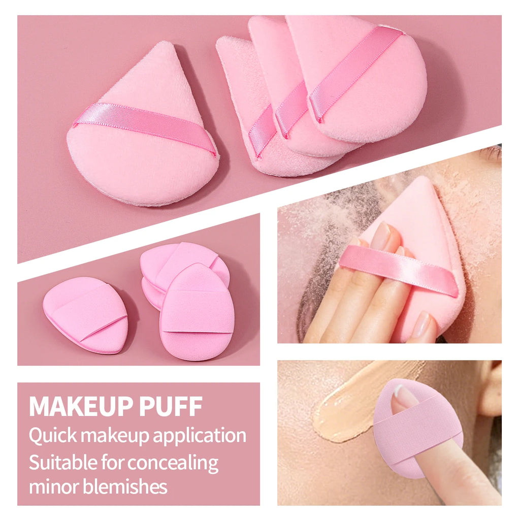 20-Pc Pink Makeup Sponge & Skincare Set | Puffs + Headband Makeup Sponge Set QXL