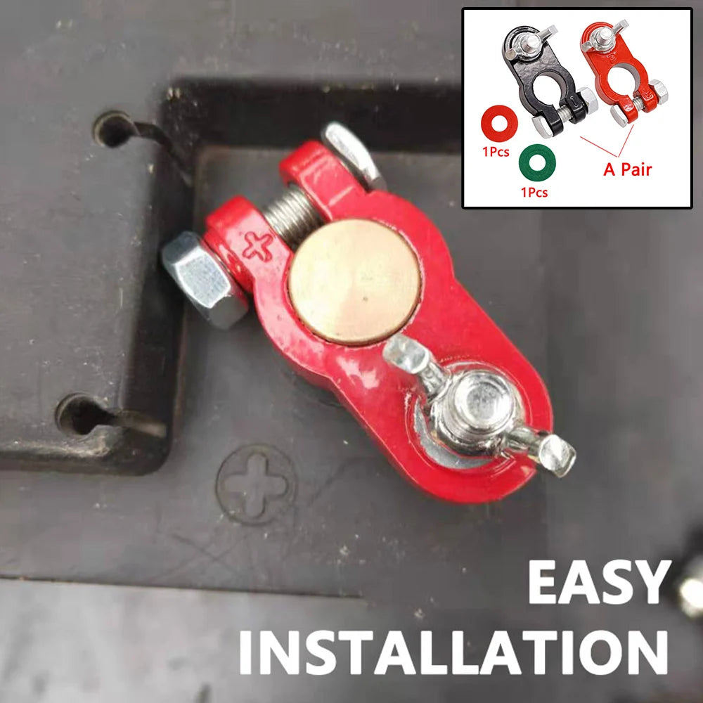 Heavy-Duty Battery Terminal Clamps 12V 24V | Car Boat Truck Battery Terminal Clamp QXL