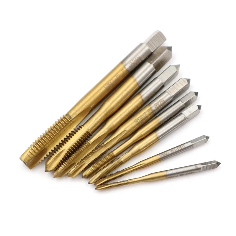 HSS Straight Flute Plug Thread Tap M2–M8 | Metric Tap Set Screw Thread Tap QXL