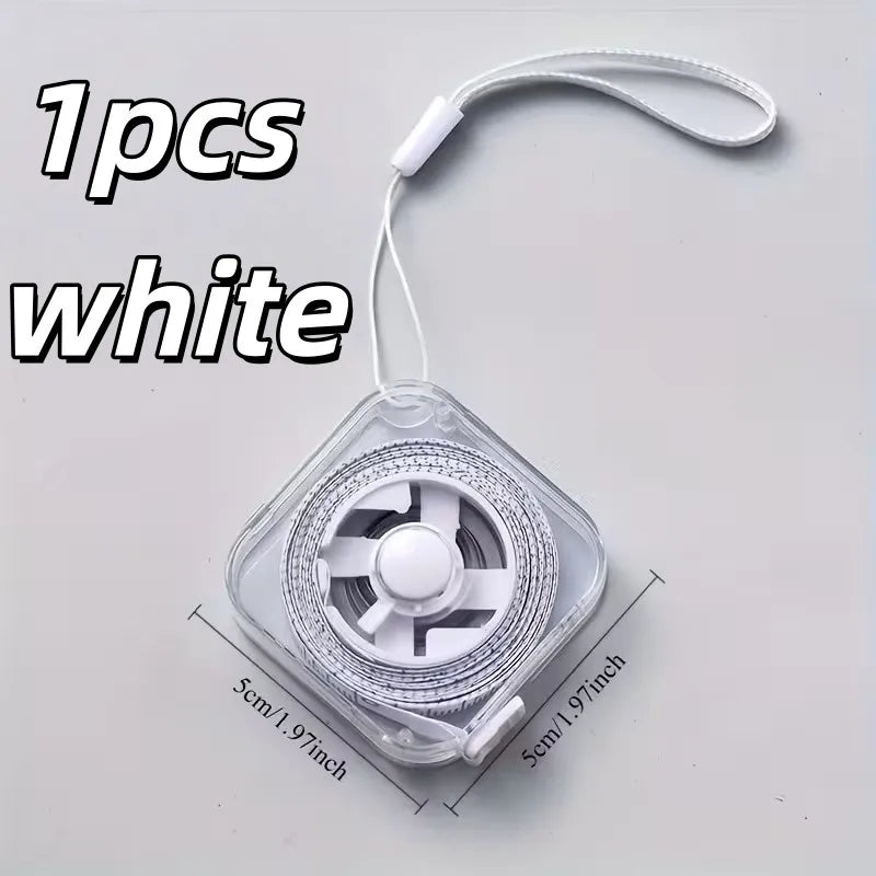 2m Soft Tape Measure – Retractable Lock, cm & inch Marks Soft Tape Measure QXL 1pcs white