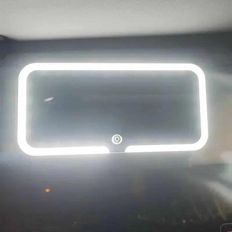 Car Sun Visor Vanity Mirror | 3 Light Modes, Rechargeable LED Car Vanity Mirror QXL