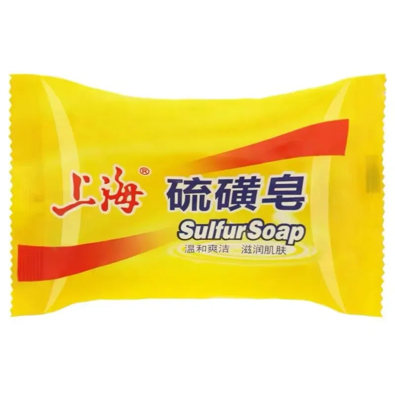 5-Pack Shanghai Sulfur Soap | Deep Cleansing Face & Body Bar Cleansing Soap Bar QXL