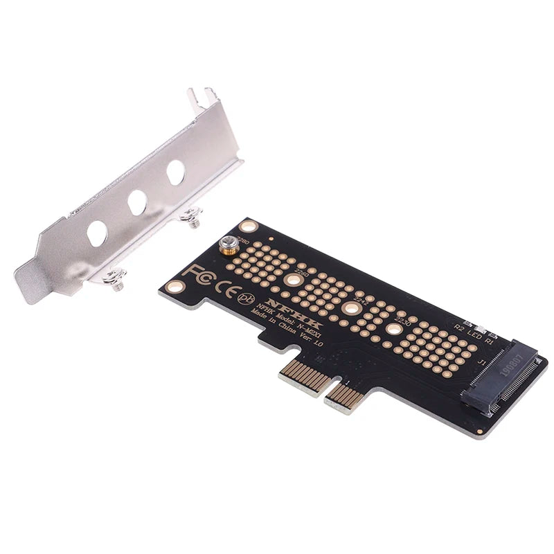 NVMe M.2 NGFF SSD to PCIe x1 Adapter Card with Bracket SSD Adapter Card QXL