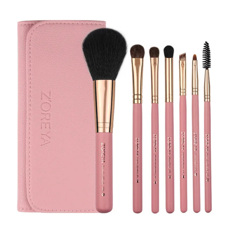 Zoreya 7-Piece Makeup Brush Set | Foundation & Eyeshadow Makeup Brush Set QXL