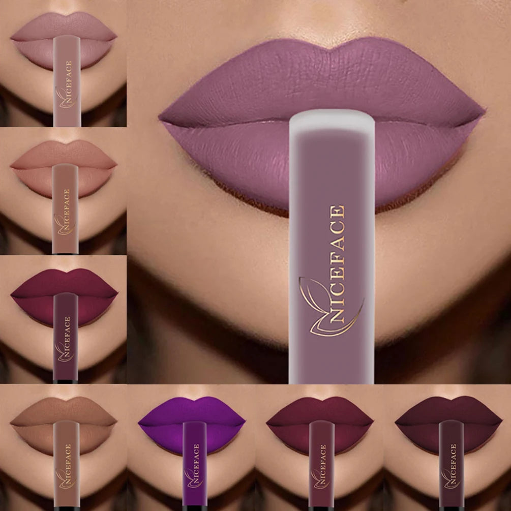 QiBest Matte Liquid Lipstick | Velvet Long-Lasting Lip Gloss Matte Liquid Lipstick QXL