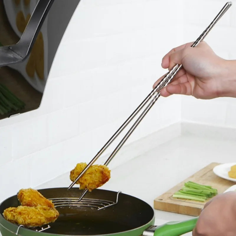 Extra Long Stainless Steel Cooking Chopsticks for Frying Cooking Chopsticks QXL