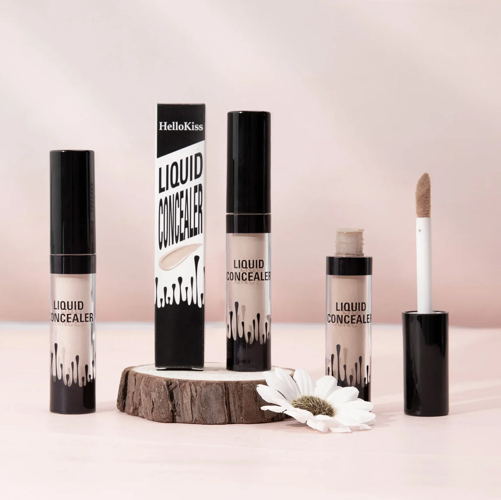 Hello Kiss 3D Tattoo Concealer – Moisturizing Full Coverage Liquid Concealer QXL