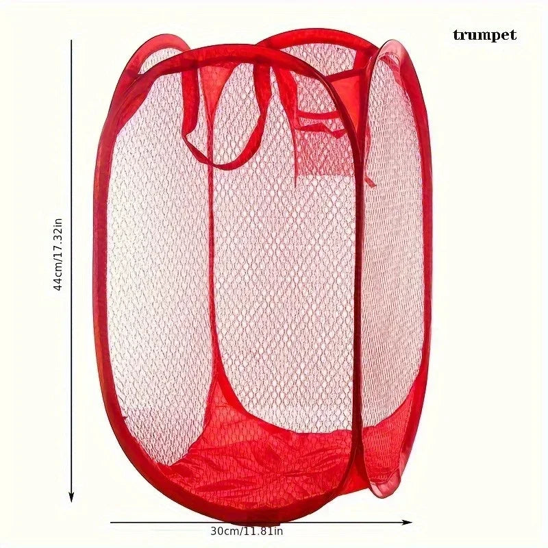 Pop-Up Mesh Laundry Basket | Foldable 1-2 Pack Foldable Laundry Basket QXL
