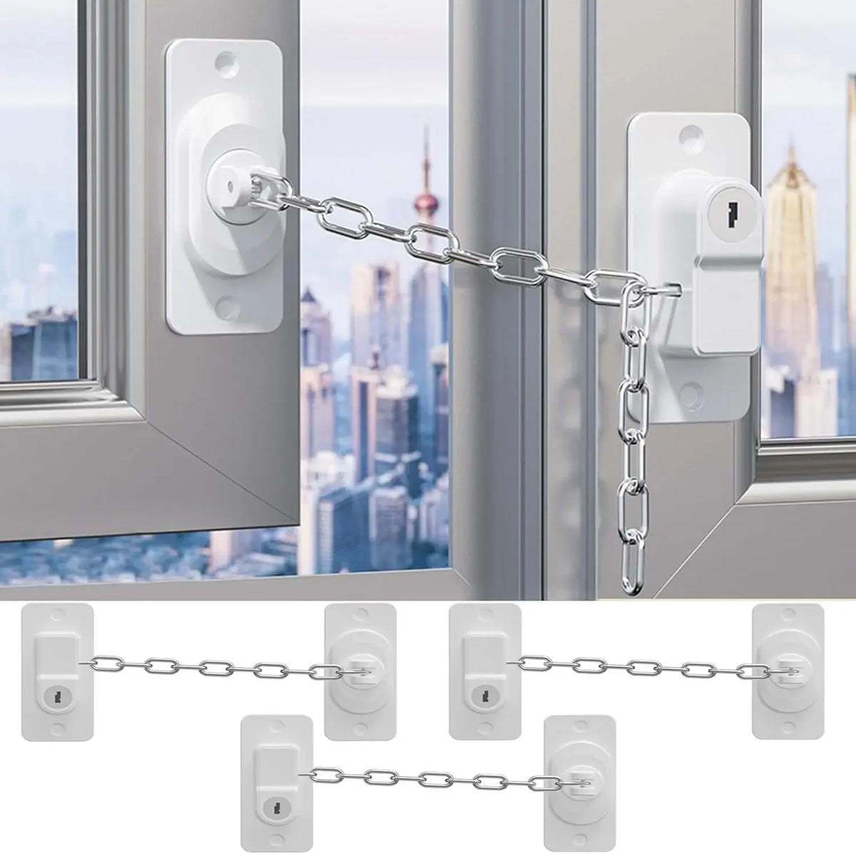 Child Safety Cabinet & Fridge Locks with Keys – 1/3 Pack Child Safety Lock QXL