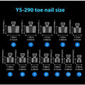 120-Pack Frosted Half Cover Fake Toe Nail Tips | Press On Fake Toe Nail Tips QXL 120pcs