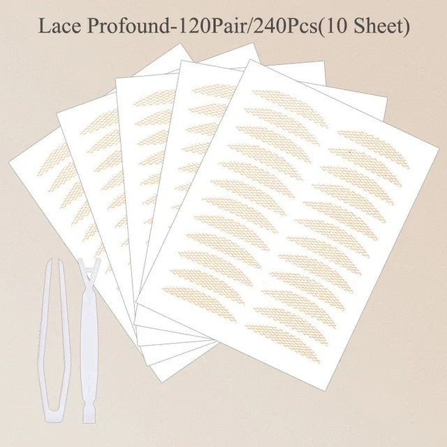 Invisible Double Eyelid Tape Strips – Natural Eye Lift Eyelid Tape Strips QXL Lace-Profound-240pcs