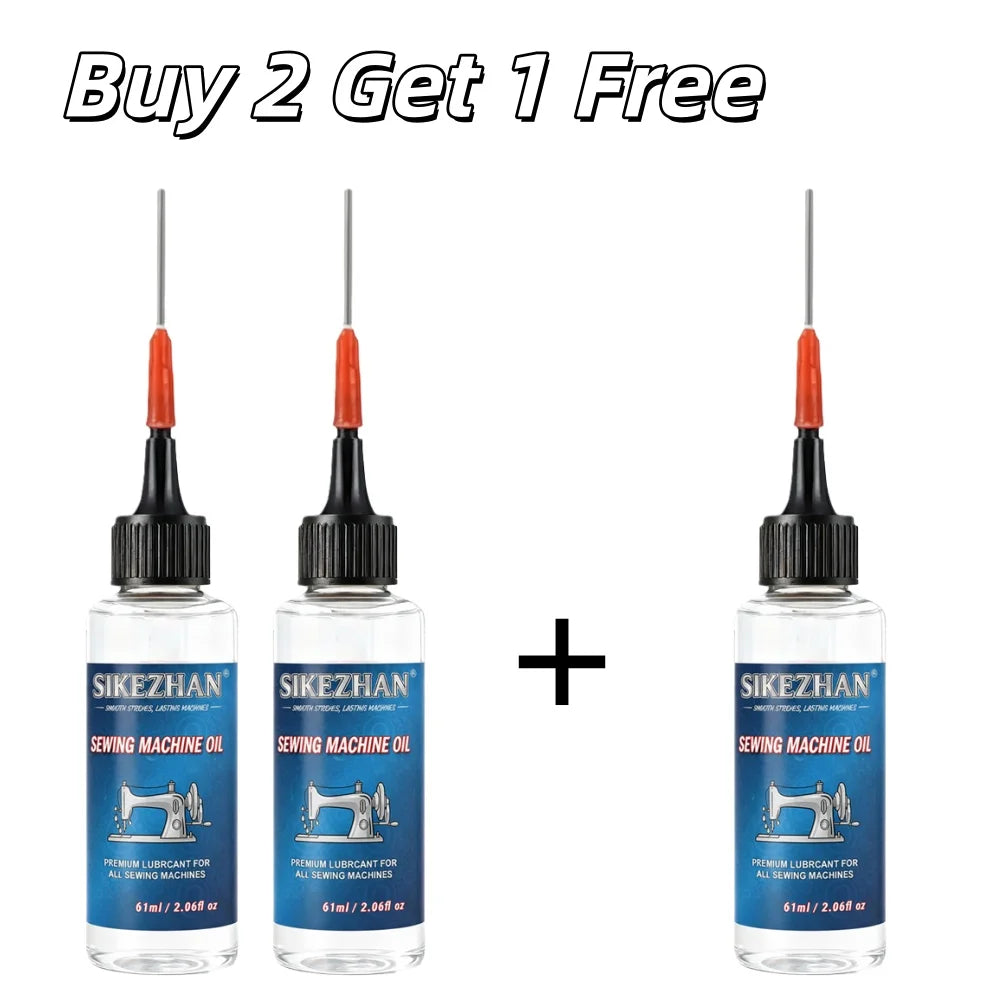 SIKEZHAN Sewing Machine Oil | Precision Needle Lubricant 61ml Machine Lubricant Oil QXL Buy 2 Get 1 Free