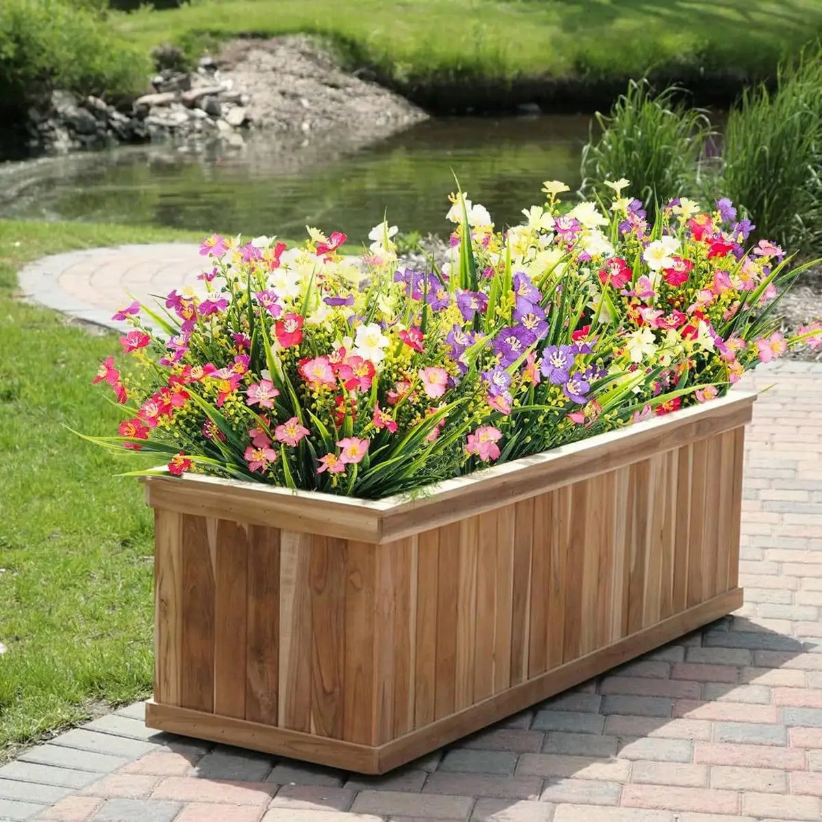 Colorful Artificial Daisy Flowers | Plastic Spring Decor 4–12 Pk Artificial Flowers QXL