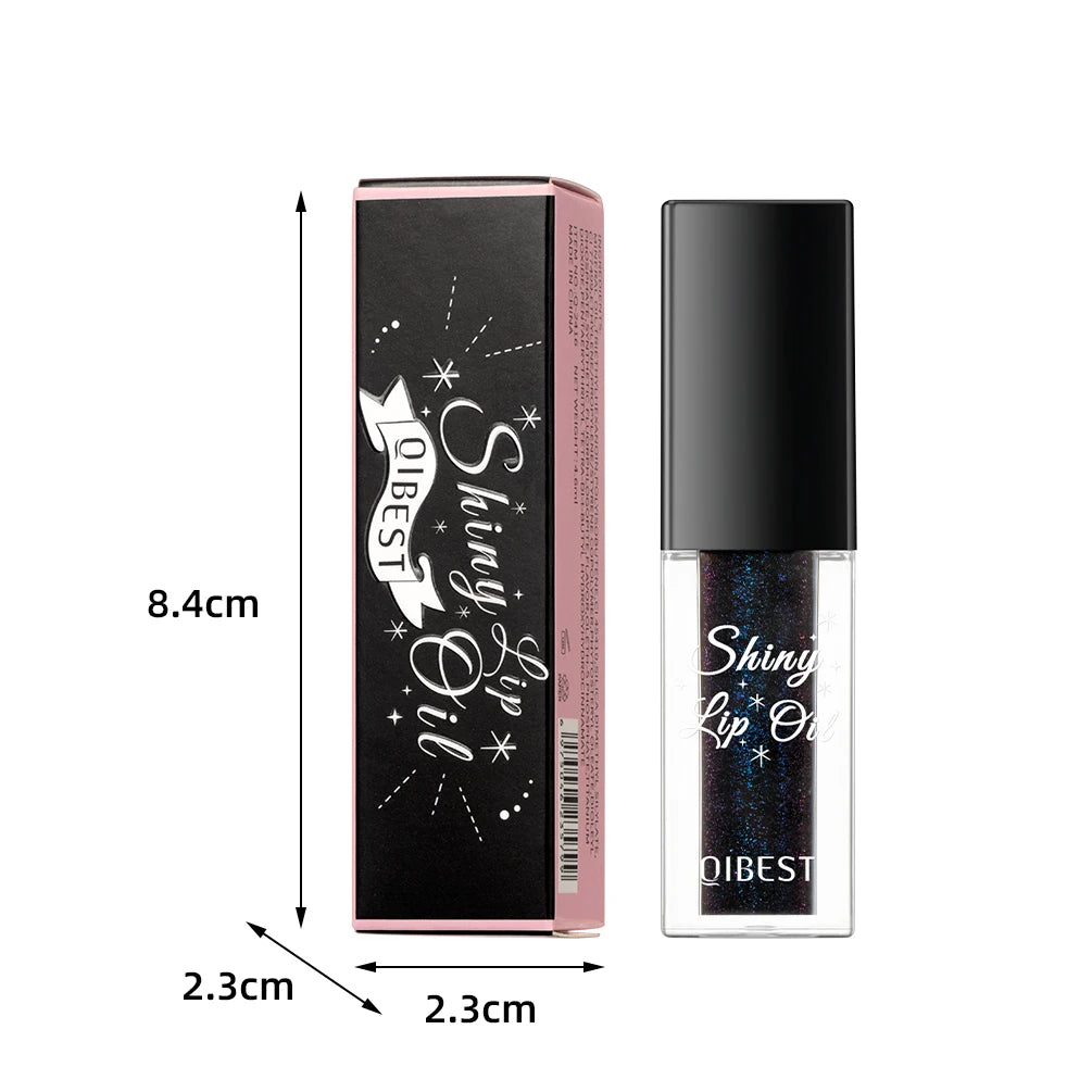 QIBEST Color-Changing Mirror Lip Gloss Oil | Shiny Tinted Balm Lip Gloss Oil QXL